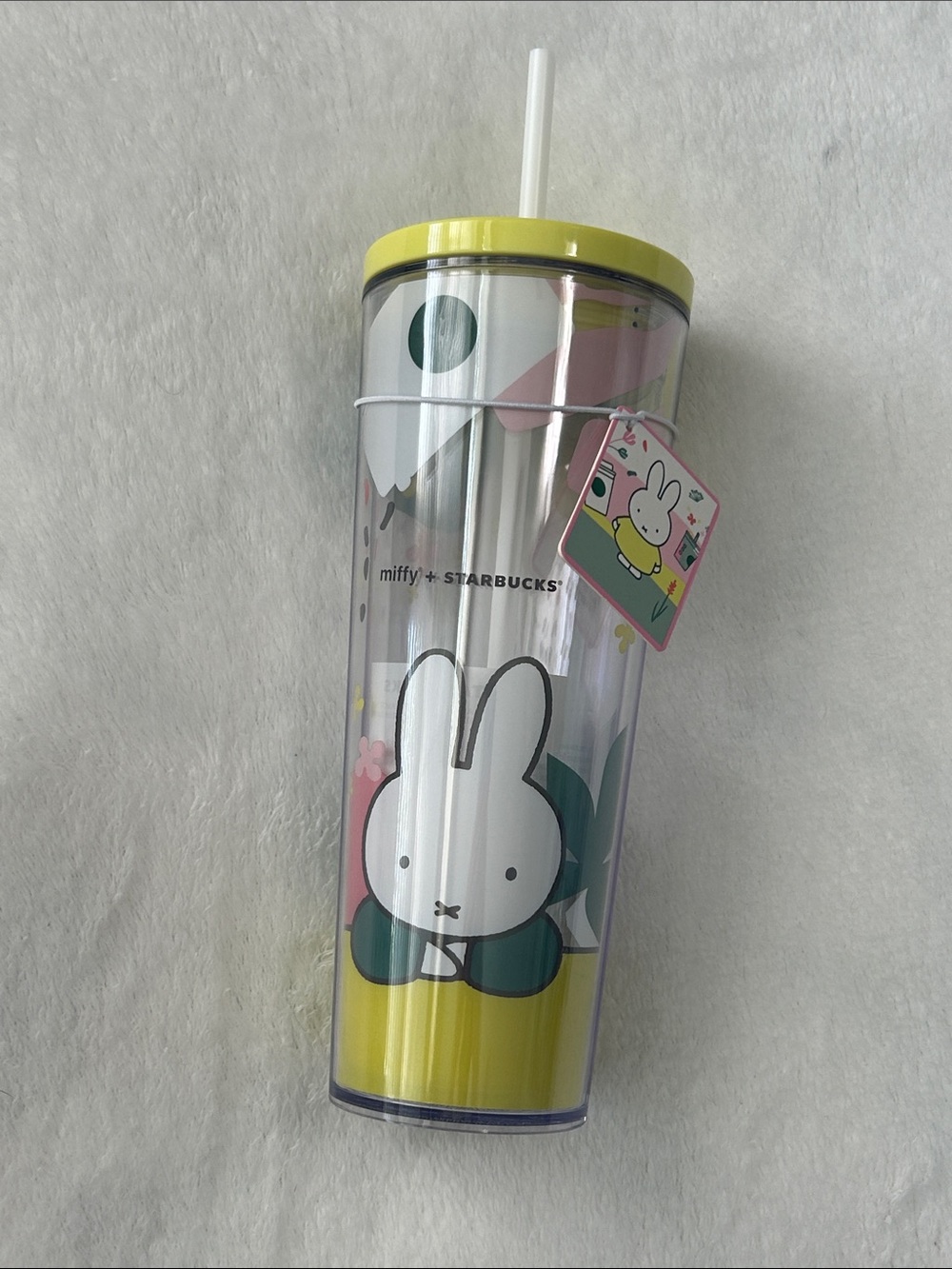 Limited Edition Starbucks Miffy Tumbler -Yellow